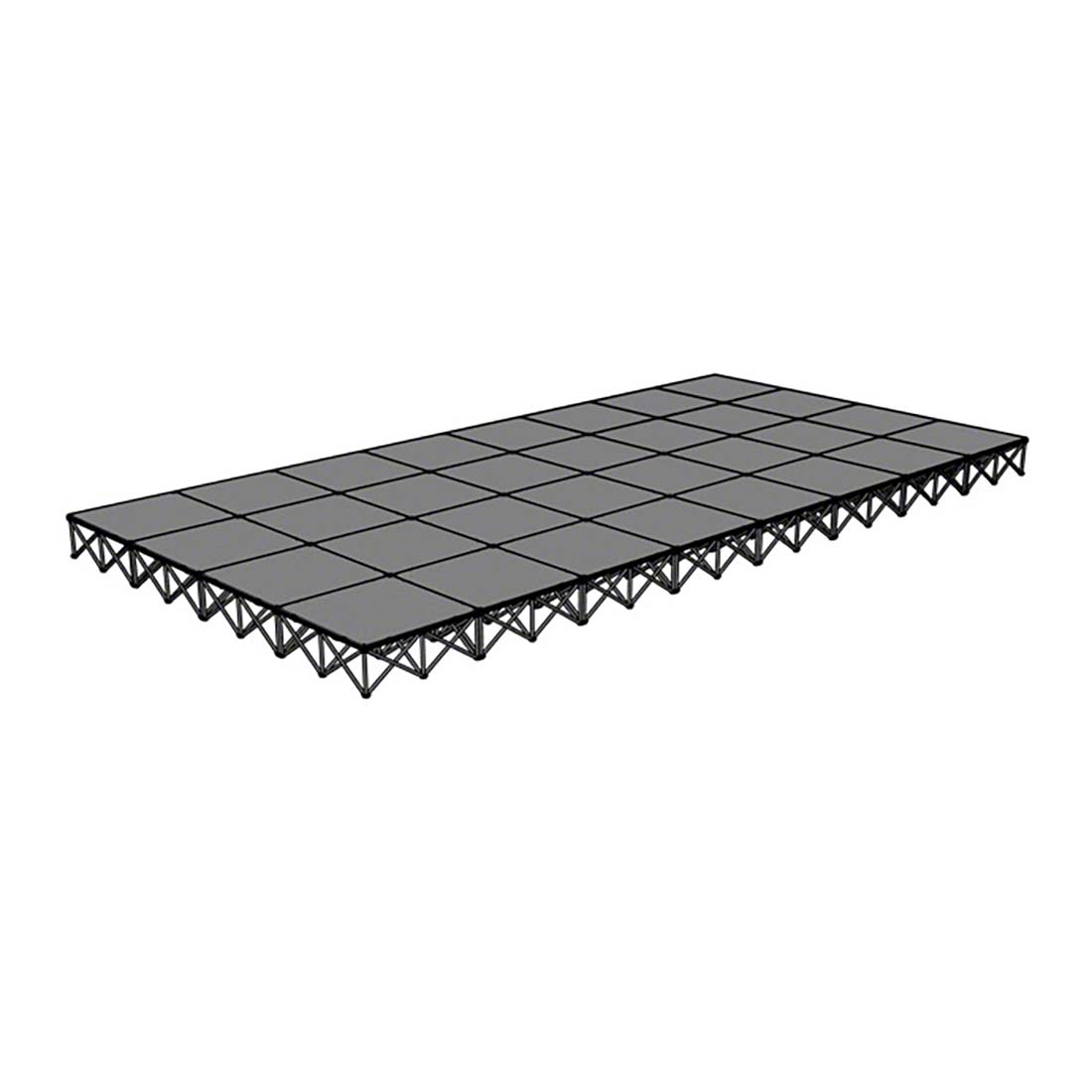 IntelliStage Lightweight 16x32 Portable Stage System 16x32, 32x16, 512 square feet, portable staging, portable stage, stage unit, stage kit, intellistage, lightweight